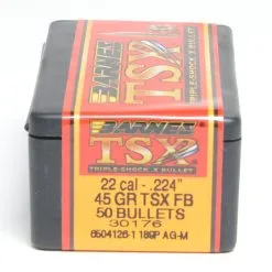 Barnes .224 / 22 45 Grain Triple-Shock X Flat Base Bullet (50 Ct.)