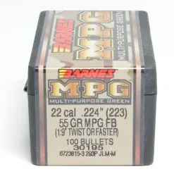 Barnes .224 / 22 55 Grain Multi-Purpose Green (100 Ct.)