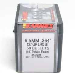 Barnes .264 / 6.5mm 127 Grain Long Range X Bullet Boat Tail Bullet (50 Ct.)