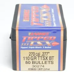 Barnes .277 / 6.8mm 110 Grain Tipped Triple-Shock X Boat Tail Bullet (50 Ct.)