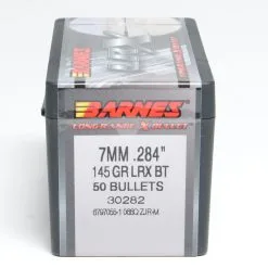 Barnes .284 / 7mm 145 Grain Long Range X Bullet Boat Tail Bullet (50 Ct.)