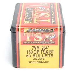 Barnes .284 / 7mm 150 Grain Triple-Shock X Boat Tail Bullet (50 Ct.)