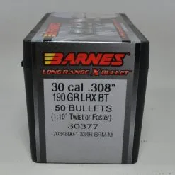 Barnes .308 / 30 190 Grain Long Range X Bullet Boat Tail Bullet (50 Ct.)