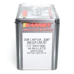 Barnes .338 / 338 280 Grain Long Range X Bullet Boat Tail Bullet (50 Ct.)