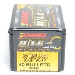 Barnes .355 / 38 95 Grain Tactical X Pistol Bullet (40 Ct.)