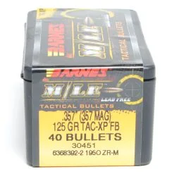 Barnes .357 / 357 Mag 125 Grain X Pistol Bullet (40 Ct.)