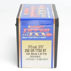 Barnes .375 / 36 250 Grain Tipped Triple-Shock X-Boat Tail Bullet (50 Ct.)