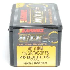 Barnes .400 / 40 155 Grain Tactical X Pistol Bullet (40 Ct.)