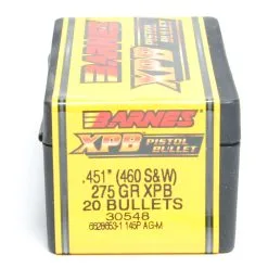 Barnes .451 / 460 S&W 275 Grain X Pistol Bullet (20 Ct.)
