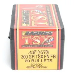 Barnes .458 / 45-70 300 Grain Triple-Shock X Flat Nose (20 Ct.)