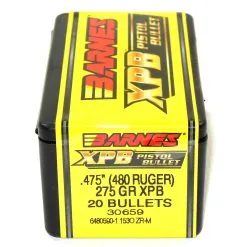Barnes .475 / 480 275 Grain X Pistol Bullet (20 Ct.)