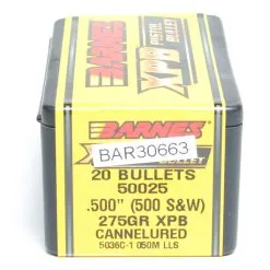 Barnes .500 / 50 275 Grain X Pistol Bullet (20 Ct.)