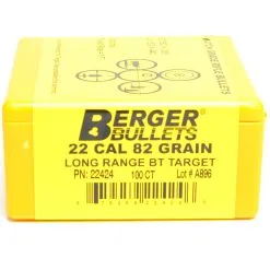Berger .224 / 22 82 Grain Long Range Boat Tail Target (100 Ct.)
