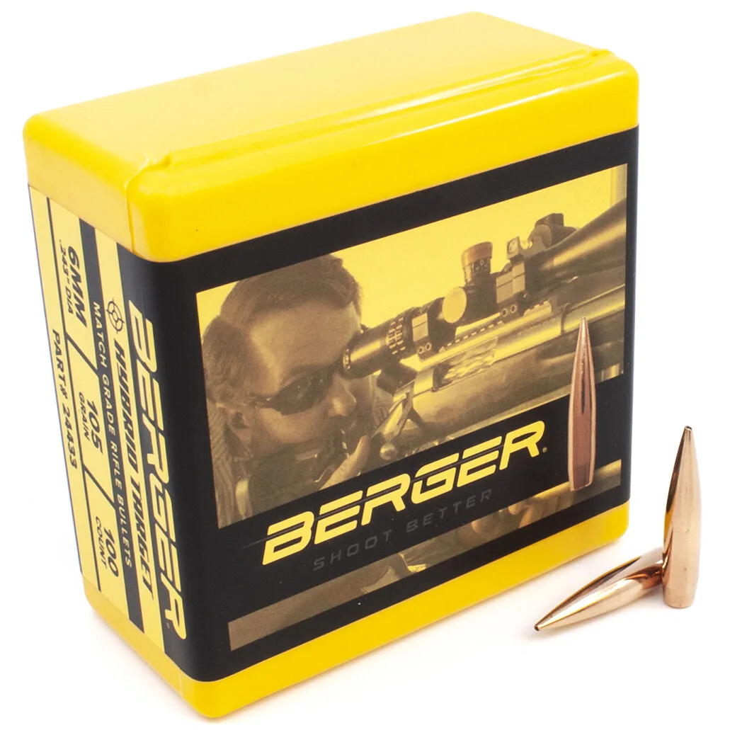 Berger .243 / 6mm 105 Grain Hybrid Target (100 Ct.)