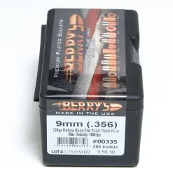 Berrys .356 / 9mm 124 Grain Hollow Base Flat Point Thick Plate (250 Ct.)