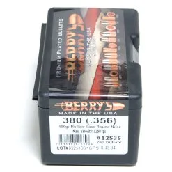 Berrys .356 / 380 100 Grain Hollow Base Round Nose (250 Ct.)