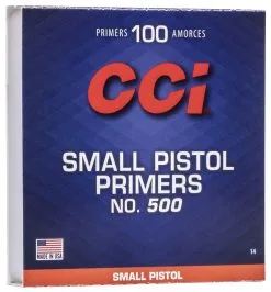 CCI #500 Small Pistol Primers (1000 Ct.)