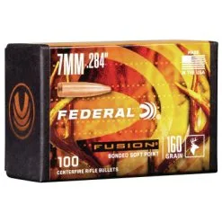 Federal .284 / 7mm 175 Grain Fusion Bonded Soft Point Bullet (100 Ct.)