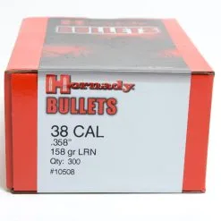Hornady Lead .358 / 38 158 Grain Lead Round Nose (300 Ct.)