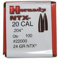 Hornady .204 / 20 24 Grain NTX (Lead Free) (100 Ct.)