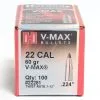 Hornady .224 / 22 60 Grain V-Max (100 Ct.)