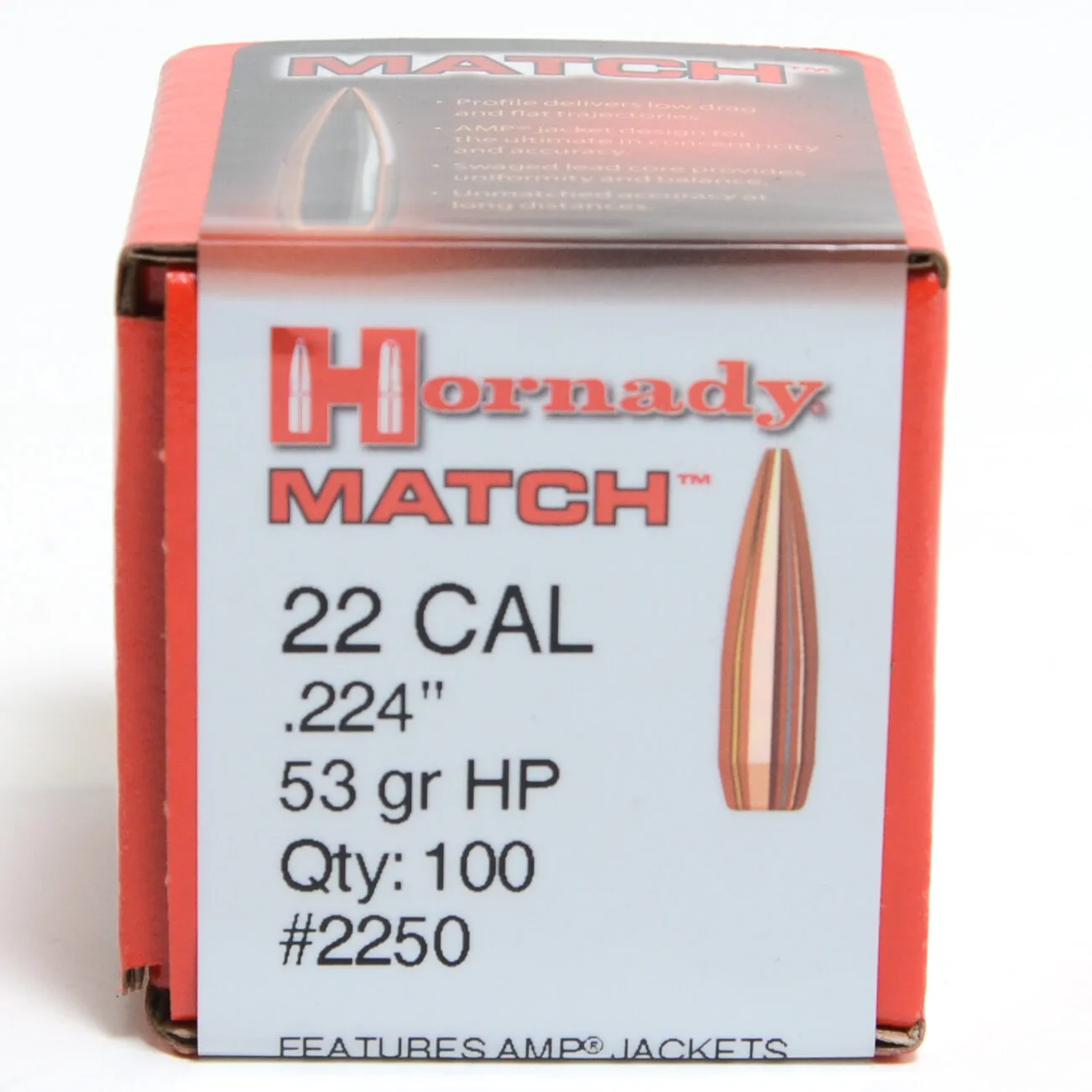 Hornady .224 / 22 53 Grain Hollow Point Match (100 Ct.)