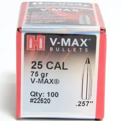 Hornady .257 / 25 75 Grain V-Max (100 Ct.)
