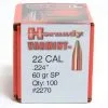 Hornady .224 / 22 60 Grain Soft Point (100 Ct.)