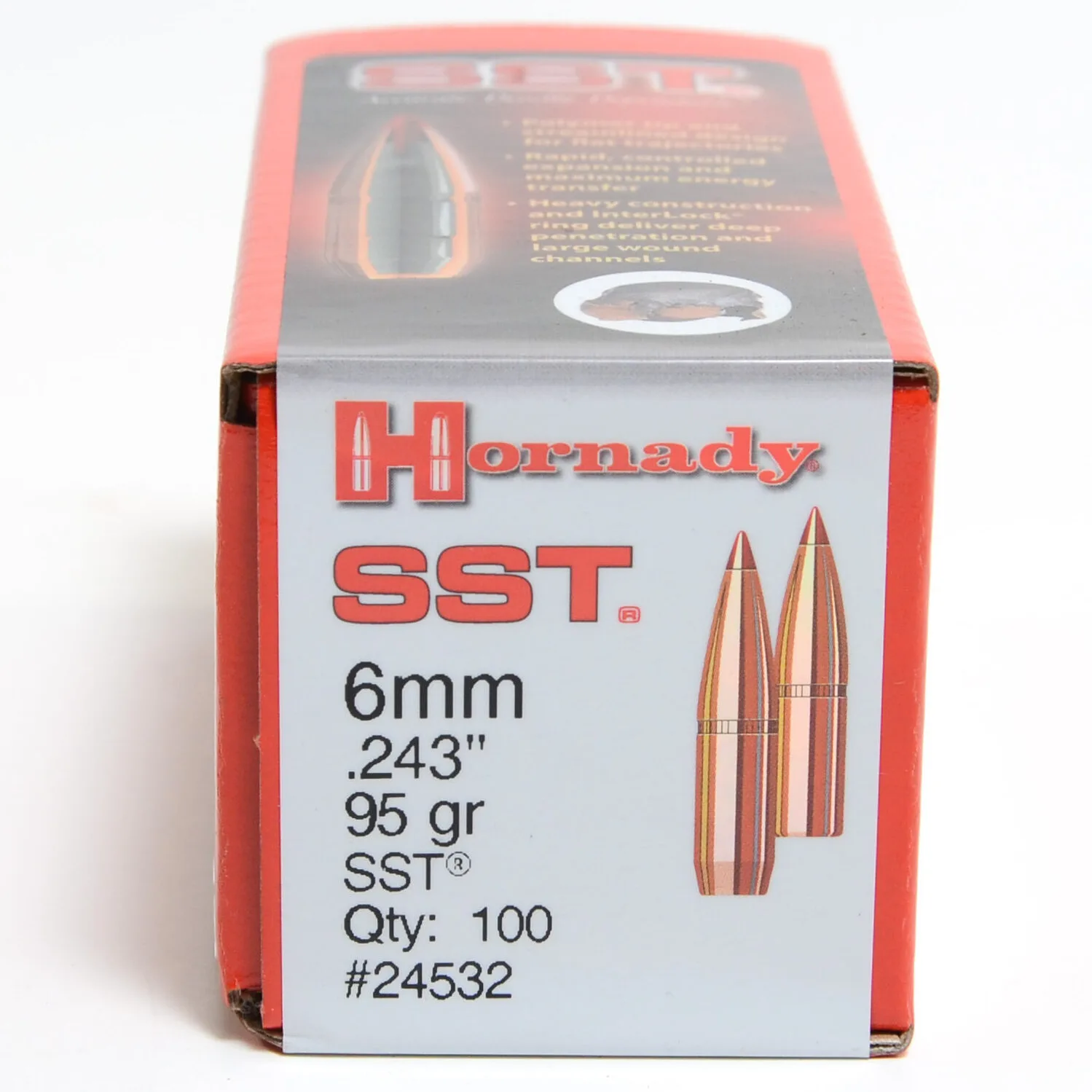 Hornady .243 / 6mm 95 Grain SST (Super Shock Tip) (100 Ct.)