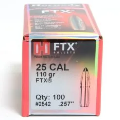 Hornady .257 / 25 110 Grain FTX (Flex Tip) (100 Ct.)