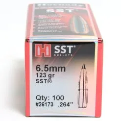 Hornady .264 / 6.5mm 123 Grain SST (Super Shock Tip) (100 Ct.)
