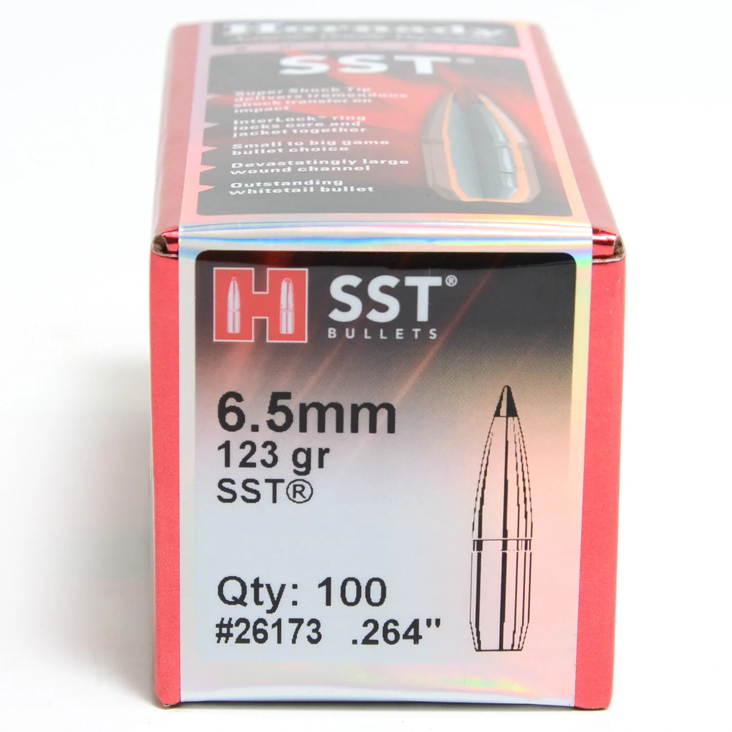 Hornady .264 / 6.5mm 123 Grain SST (Super Shock Tip) (100 Ct.)