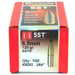 Hornady .264 / 6.5mm 129 Grain SST (Super Shock Tip) (100 Ct.)