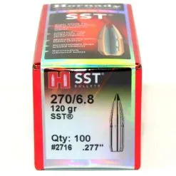 Hornady .277 / 6.8mm 120 Grain SST (Super Shock Tip) (100 Ct.)