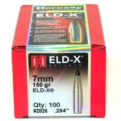 Hornady .284 / 7mm 150 Grain ELD-X (Extremely Low Drag Hunting) (100 Ct.)