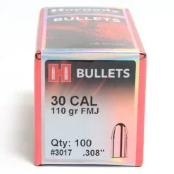 Hornady .308 / 30 110 Grain Full Metal Jacket (100 Ct.)