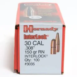 Hornady .308 / 30 150 Grain Round Nose (100 Ct.)