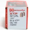 Hornady .312 / 32 85 Grain Hollow Point/XTP (eXtreme Terminal Performance) (100 Ct.)