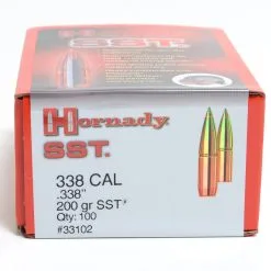Hornady .338 / 338 200 Grain SST (Super Shock Tip) (100 Ct.)