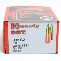 Hornady .338 / 338 225 Grain SST (Super Shock Tip) (100 Ct.)