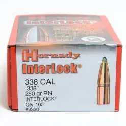 Hornady .338 / 338 250 Grain Round Nose (100 Ct.)