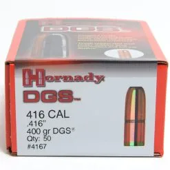 Hornady .416 / 416 400 Grain DGS (Dangerous Game Solid) (50 Ct.)