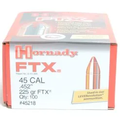 Hornady .452 / 45 225 Grain FTX (Flex Tip) (100 Ct.)