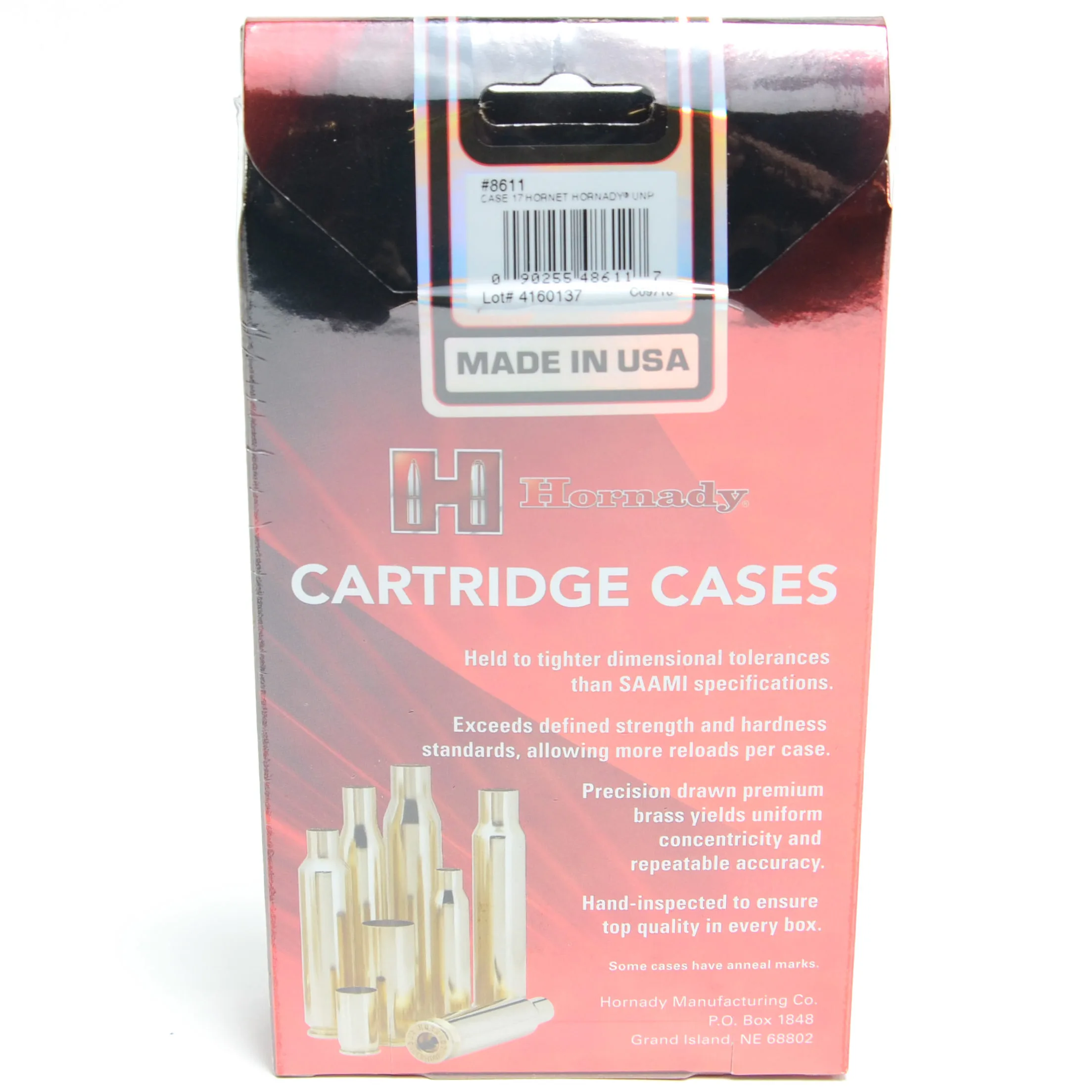 Hornady Brass Unprimed 17 Hornet (50)
