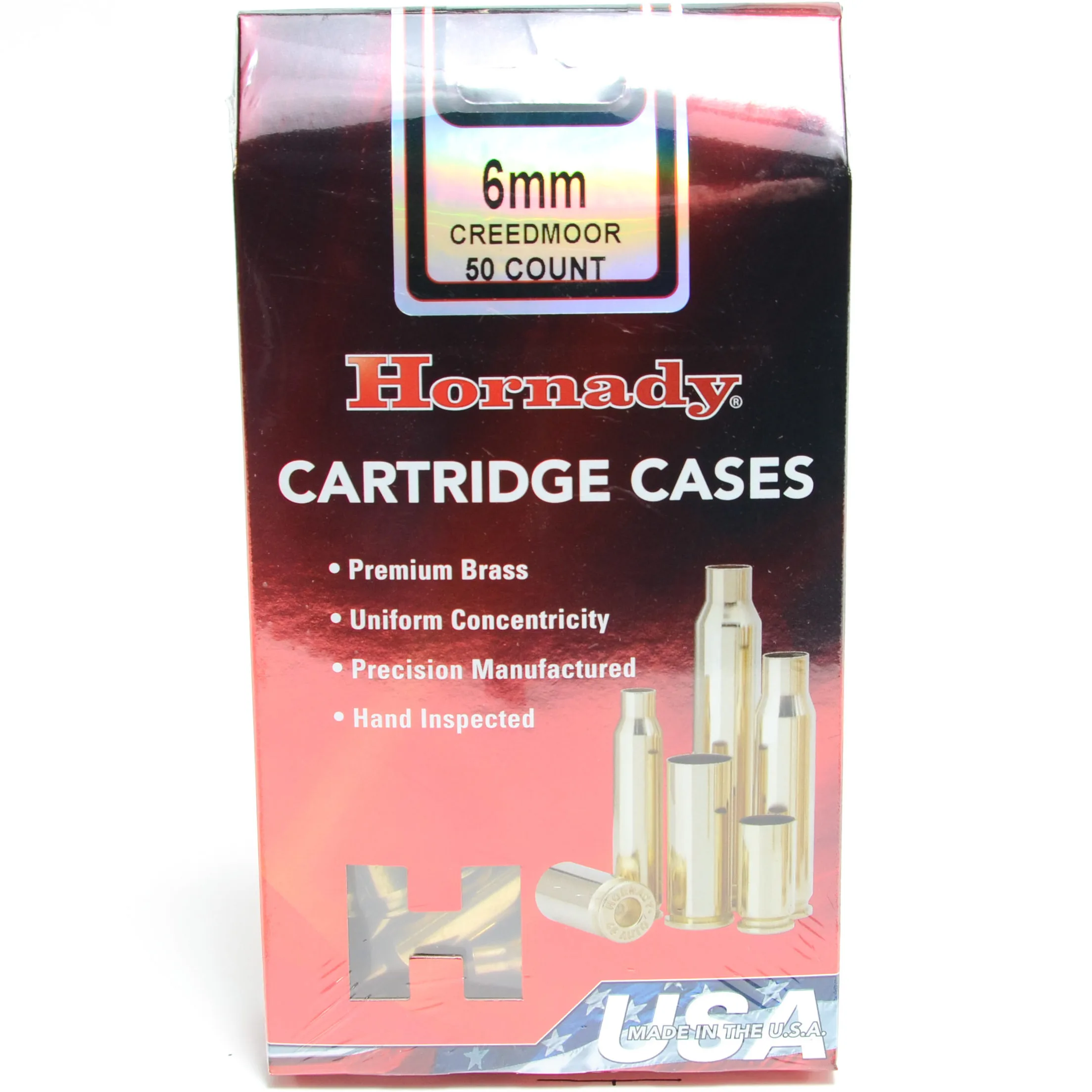 Hornady Brass Unprimed 6mm Creedmoor (50)