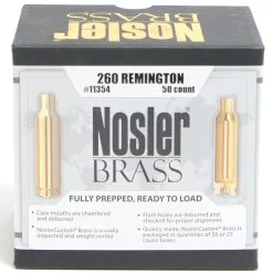 Nosler Unprimed Brass 260 Rem (50)