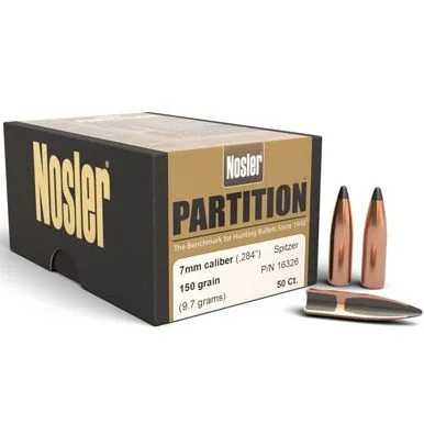 Nosler .284 / 7mm 150 Grain Spitzer Partition (50 Ct.)