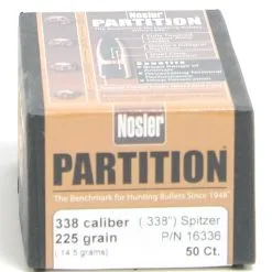 Nosler .338 / 338 225 Grain Spitzer Partition (50 Ct.)