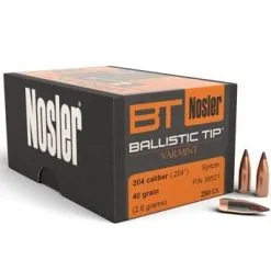 Nosler .204 / 20 40 Grain Spitzer Boat Tail (250 Ct.)