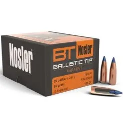 Nosler .257 / 257 85 Grain Spitzer Point Boat Tail (100 Ct.)